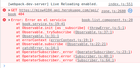 Tutorial manejo de error en Angular